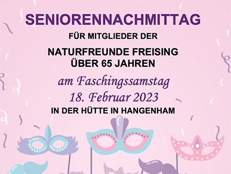 Einladung zum Seniorennachmittag der Naturfreunde Freising