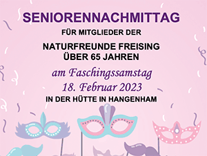 Seniorennachmittag der Naturfreunde Freising